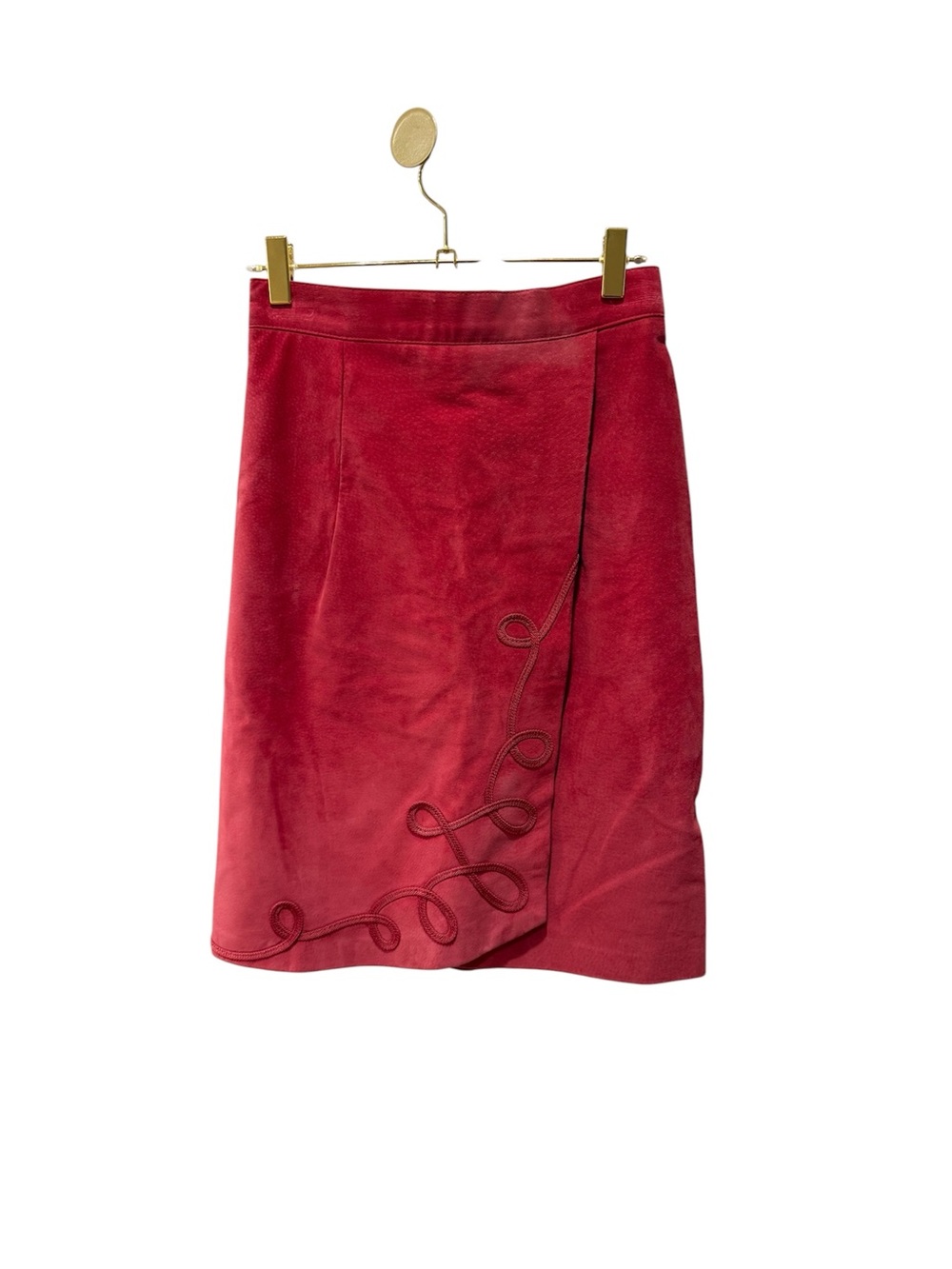Danier Leather Red Skirt Size 4